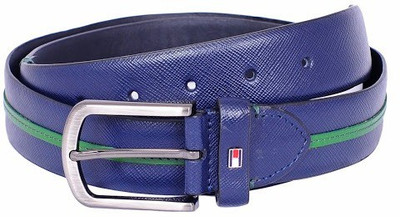

Tommy Hilfiger Men Casual Green Genuine Leather Belt, Navy-green