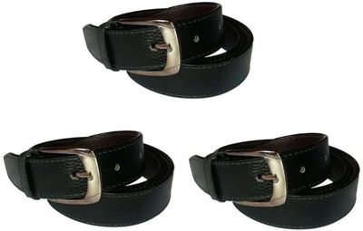 

LAER Men & Women Black Synthetic Belt