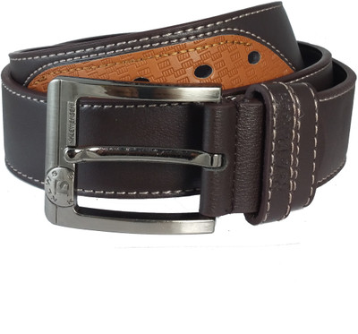

Ammvi Creations Men Casual Brown Artificial Leather Belt
