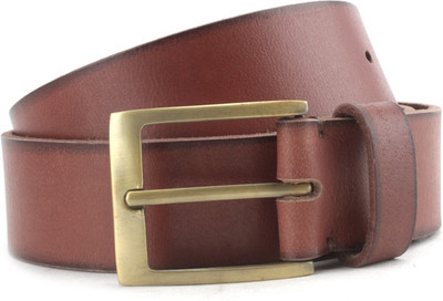 Louis Philippe Men Tan Genuine Leather Belt