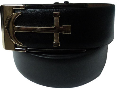 

Mode Boys Casual, Formal Black Genuine Leather Belt, Black-79