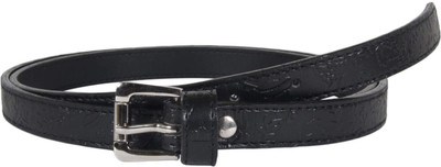 

Snoby Women Casual Black Artificial Leather Belt