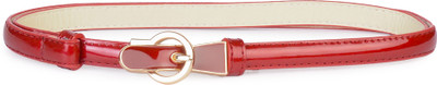 

Buckle Up Women Red Artificial Leather Belt