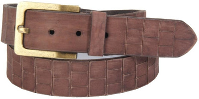 

Buckle Up Men Casual Brown Genuine Leather Belt