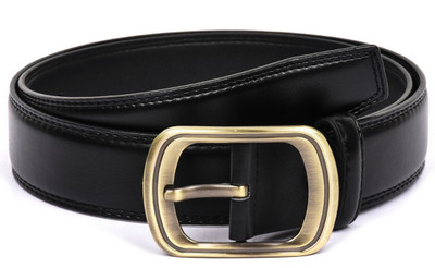

Buckle Up Men Formal Black Artificial Leather Belt