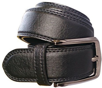 

Sun Shopping Men Formal Black Artificial Leather Belt