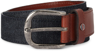 

Louis Philippe Men Grey Genuine Leather Belt, Navy