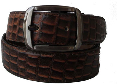

Klaska Men Casual Brown Genuine Leather Belt