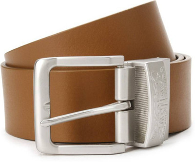 

Levi's Men Black, Tan Genuine Leather Reversible Belt, Tan/black