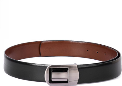 

Buckle Up Men Black Genuine Leather Belt
