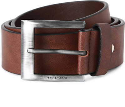 

Peter England Men Brown Genuine Leather Belt