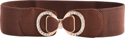 

Buckle Up Women Casual Brown Artificial Leather Belt