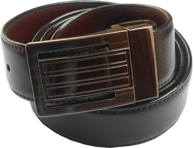 

B.S.Chadha Group Men Formal Black Artificial Leather Reversible Belt