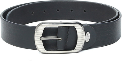 

The Deer Club Men Casual Black Genuine Leather Belt
