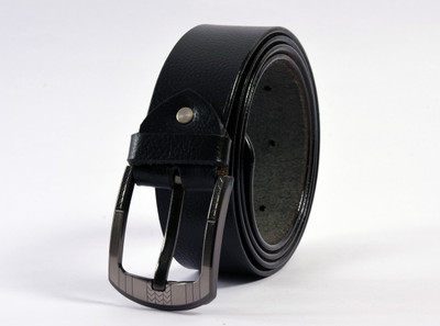 

Mtuggar Men Evening Black Genuine Leather Belt