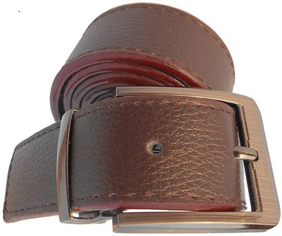 

P&E Men Formal Brown Artificial Leather Belt