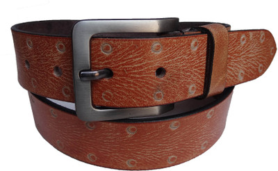 eXcorio Men Casual Brown Genuine Leather Belt