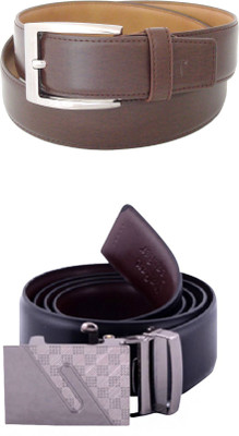 

SFA Men Formal Black Artificial Leather Reversible Belt