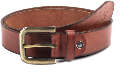 

Hornbull Men Casual Brown Genuine Leather Belt