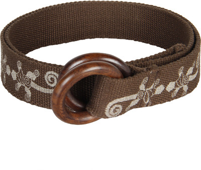 

Anekaant Women Casual Brown Fabric Belt