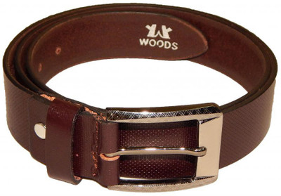

Woods Men Casual Brown Genuine Leather Belt
