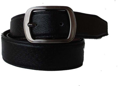 

Klaska Men Casual Black Genuine Leather Belt