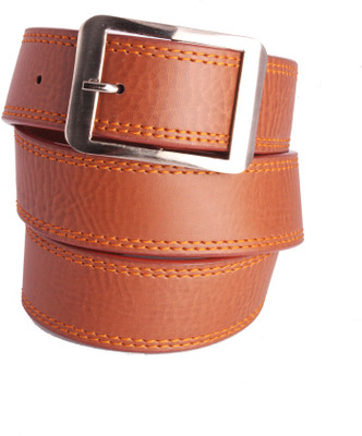 

Aleron Men Casual Brown Artificial Leather Belt, Brown bt0011