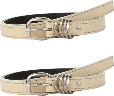 

SRS Women Casual Beige Synthetic Belt