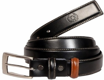 

99Cells Men Formal Black Genuine Leather Belt