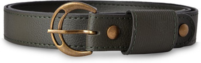 

Baggit Women Casual Green Synthetic Belt, Dark green