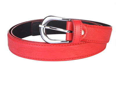 

Royal County Of Berkshire Polo Club Women Casual Red Texas Leatherite Belt, Red-04