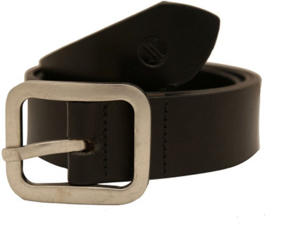 

Viari Men Casual Black Genuine Leather Belt