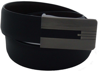 

SFA Men Formal Black Artificial Leather Reversible Belt, Silverblaccodek341