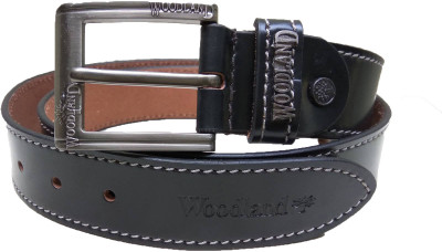 Dude Chase Men Casual Black Genuine Leather Belt