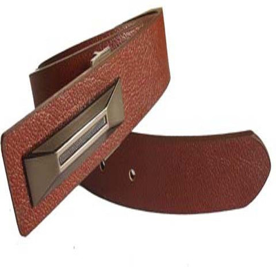 

M&Ms Men Formal Tan Artificial Leather Belt