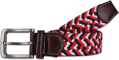 

Zobello Men Casual Blue, White, Red Fabric Belt, Blue;red;white