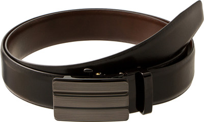 

Gildermen Men Formal Black Genuine Leather Reversible Belt