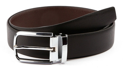 

BW Men Formal Black Genuine Leather Reversible Belt
