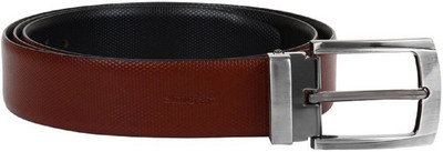 

Amicraft Men Black Genuine Leather Belt, Black;brown