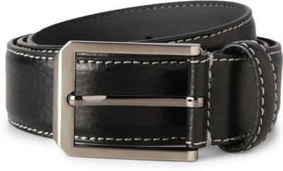 

Peter England Men Black Genuine Leather Belt