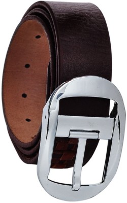 

Hawai Men Casual Brown Genuine Leather Belt