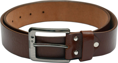 LE DAZZIO Men Brown Genuine Leather Belt