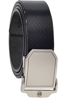 

Hawai Men Casual Black Genuine Leather Belt