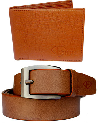 

Fashius Men Tan Artificial Leather Belt, Tan-01