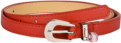 

Buckle Up Women Formal Orange Artificial Leather Belt