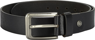 

TKWD Leathers Men Casual Black Genuine Leather Belt