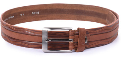 

Buckle Up Men Tan Genuine Leather Belt