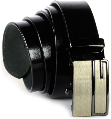 

SOMABAZAR Men Formal Black Genuine Leather Belt