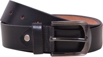 VR ENTERPRISES Men Casual Black Genuine Leather Belt