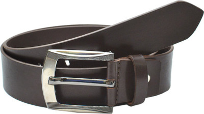 

Leather Hub Men Casual Brown Genuine Leather Belt